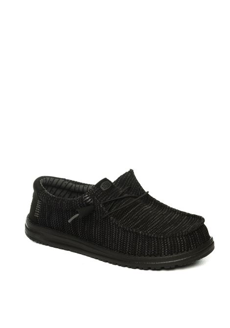 slip on wally stretch nero HEY DUDE | 41898WALLY STRETCH SOX-60